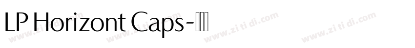 LP Horizont Caps字体转换